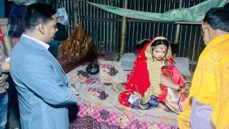 হবিগঞ্জের আজমিরীগঞ্জে প্রশাসনের হস্তক্ষেপে বাল্য বিয়ে পন্ড