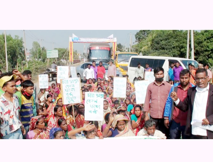 চা শ্রমিকরা ফের আন্দোলনে, সিলেট-ঢাকা মহাসড়ক অবরোধ