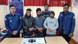 হবিগঞ্জে ৩ ছিনতাইকারী গ্রেফতার, আদালতে স্বীকারোক্তি