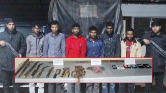 র‍্যাব-৯ এর জালে ছয় দুর্ধর্ষ ডাকাত