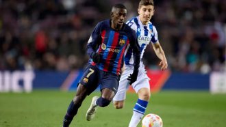 ডেম্বেলের গোলে সেমিতে বার্সা