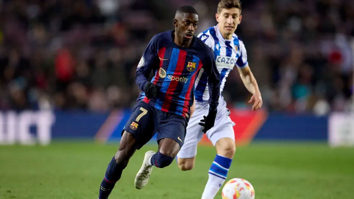 ডেম্বেলের গোলে সেমিতে বার্সা