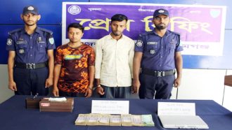 সুনামগঞ্জে ব্যাংকের চুরি হওয়া সাড়ে ৯ লাখের মধ্যে ৬ লাখ টাকা উদ্ধার করল পুলিশ