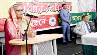 স্বাধীনতা বিরোধীরা যাতে দেশকে পেছনের দিকে ঠেলে দিতে না পারে : প্রধানমন্ত্রী