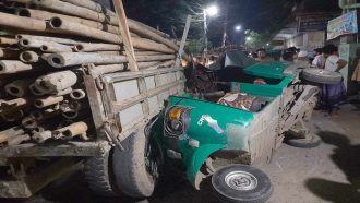 ট্রাক-সিএনজি মুখোমুখি সংঘর্ষে প্রাণ গেল একজনের