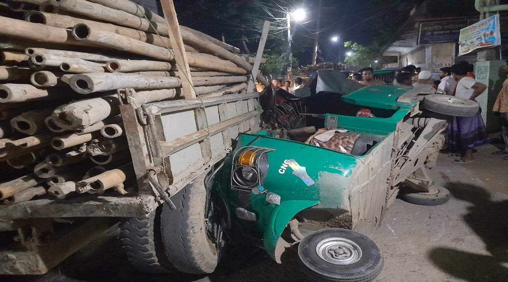 ট্রাক-সিএনজি মুখোমুখি সংঘর্ষে প্রাণ গেল একজনের