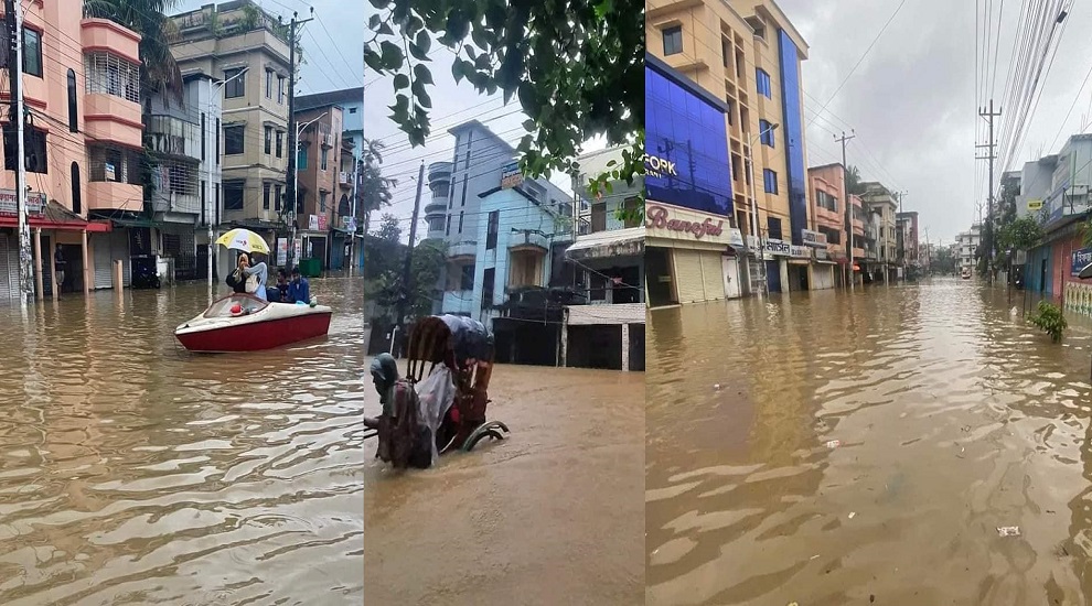 রাতের বৃষ্টিতে নগরীতে আরও ৬ হাজার পরিবার পানিবন্দী