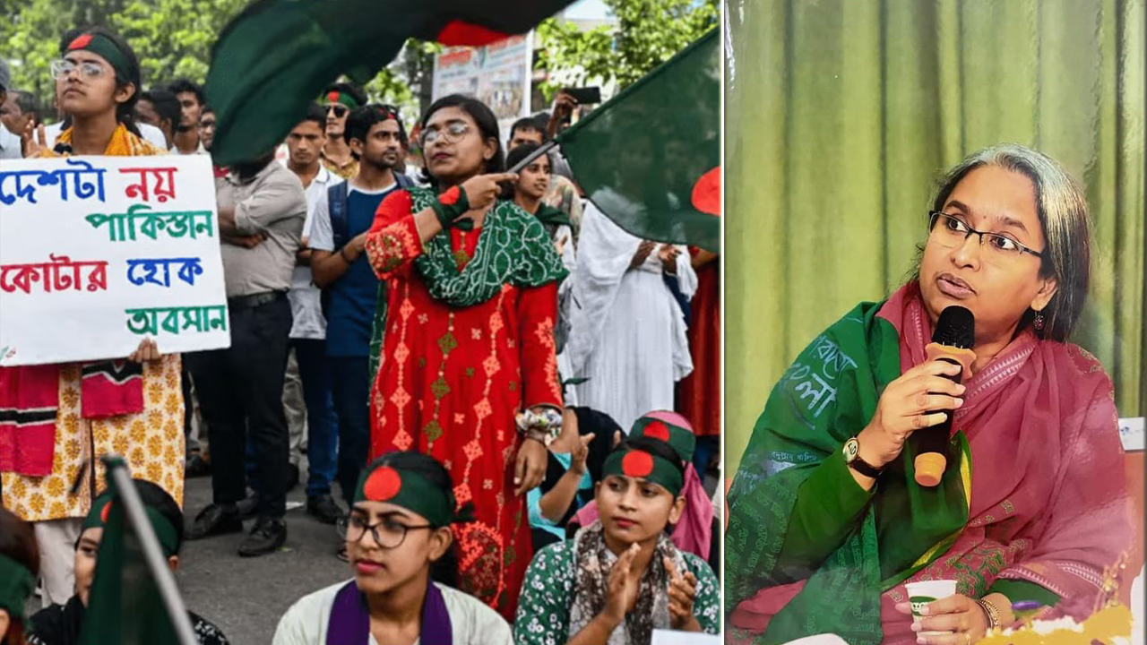 ‘যারা নিজেদের রাজাকার বলে, তাদের কপালে পতাকা বাঁধার অধিকার নেই’