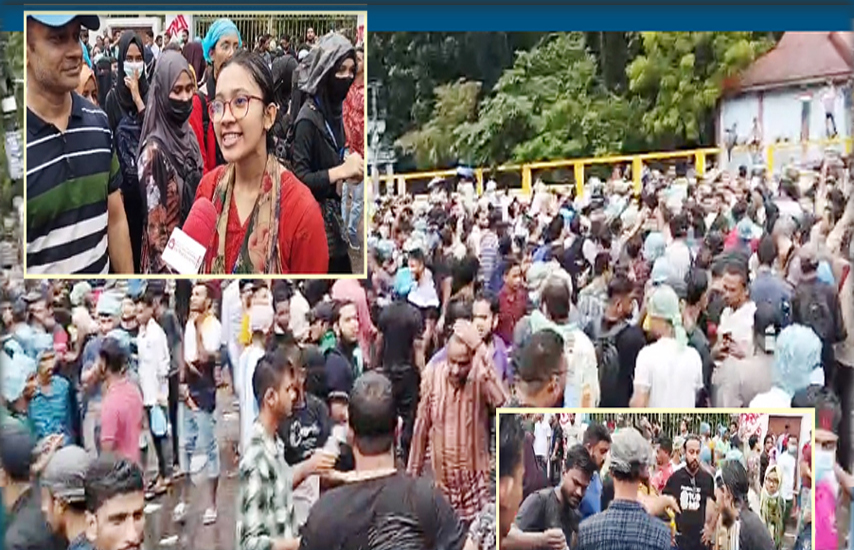 ছাত্র-জনতার আন্দোলন : ঘণ্টার পর ঘণ্টা ‘ব্লক’ সিলেটের চৌহাট্টা