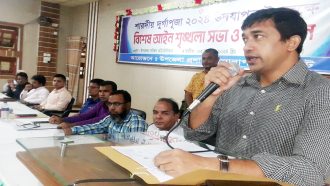 গোলাপগঞ্জে দুর্গাপূজা উপলক্ষে আইনশৃঙ্খলা সভা ও অনুদান বিতরণ