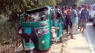 সড়কে ঝরল বৃদ্ধার প্রাণ