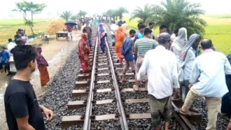মাধবপুরে ট্রেনের ধাক্কায় অজ্ঞাত নারীর মৃত্যু