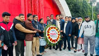 বিয়ানীবাজারে স্মৃতিসৌধে শ্রদ্ধা জানিয়েছে বিএনপি