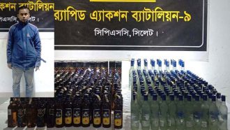 সিলেটে মাদক সহ র‍্যাবের জালে যুবক