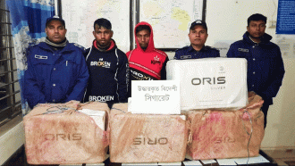 কমলগঞ্জে ২ লক্ষাধিক টাকার বিদেশি সিগারেটসহ আটক ২