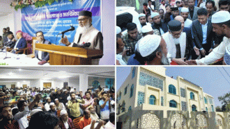 জৈন্তাপুরে মডেল মসজিদ পরিদর্শন করলেন ধর্মবিষয়ক উপদেষ্টা