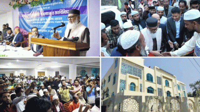 জৈন্তাপুরে মডেল মসজিদ পরিদর্শন করলেন ধর্মবিষয়ক উপদেষ্টা