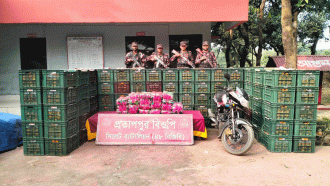 সিলেটে ভারতীয় কসমেটিকস, শাড়িসহ কোটি টাকার চোরাই পণ্য জব্দ