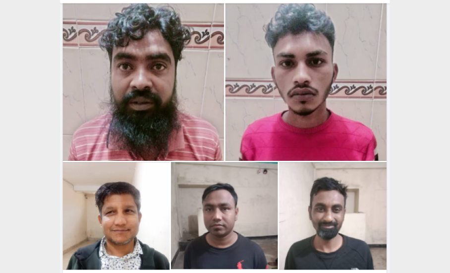 সিলেটে ৪ ছিনতাইকারীসহ পুলিশের জালে ৫ জন