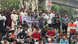 ৪৮ ঘণ্টার মধ্যে সিদ্ধান্ত না এলে ঢাকা অবরোধের ঘোষণা জুলাই আহতদের