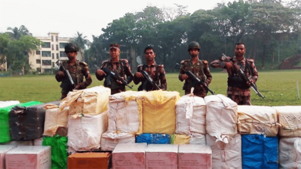 সিলেটে কোটি টাকা মূল্যের ভারতীয় চোরাই পন্য জব্দ