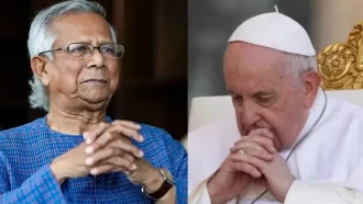 পোপ ফ্রান্সিসের অন্ত্যেষ্টিক্রিয়ায় যোগ দিতে প্রধান উপদেষ্টা দোহা থেকে রোমে যাবেন