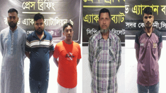 সিলেটে র‍্যাবের জালে ৫ জন