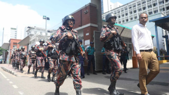 সচিবালয় ঘিরে কঠোর নিরাপত্তা