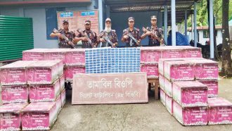 সিলেটে চোরাই পণ্যের বিশাল চালান আটক
