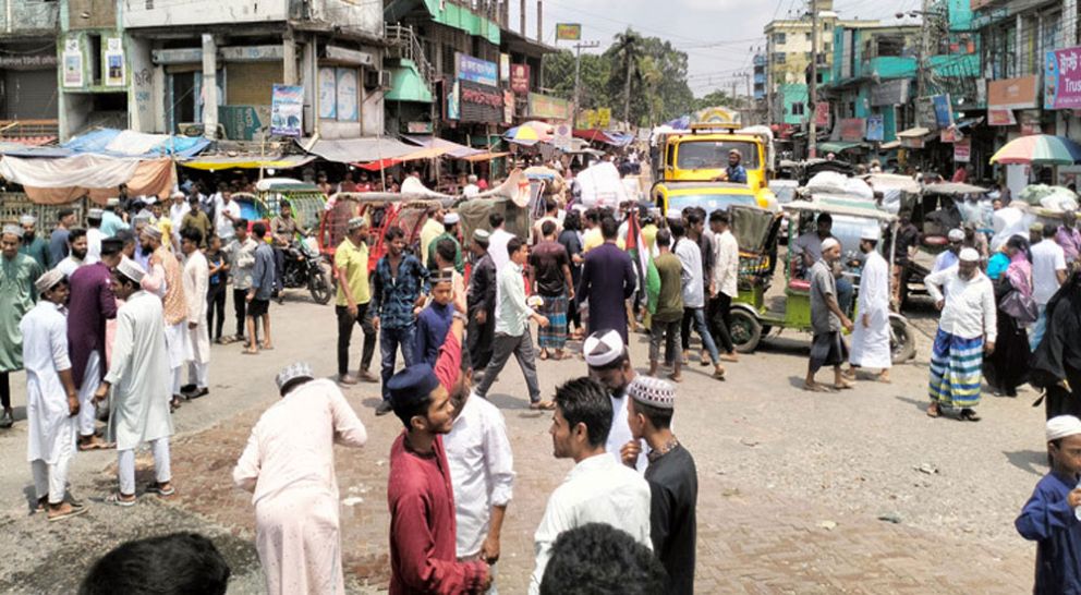 ঢাকা-সিলেট মহাসড়ক অবরোধ