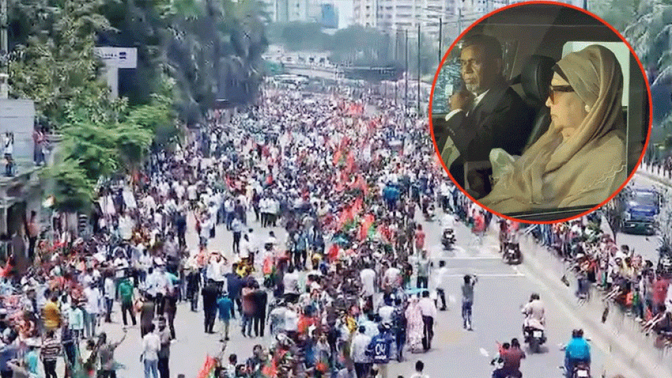 নেতাকর্মীদের ভালোবাসায় সিক্ত খালেদা জিয়া