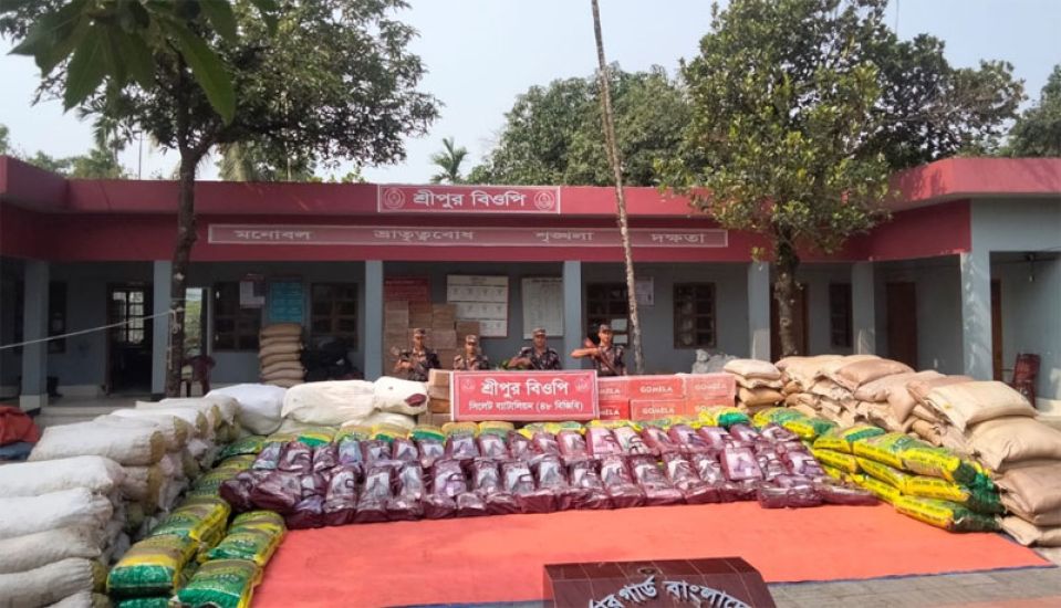 সিলেটে আড়াই কোটি টাকার ভারতীয় পণ্য জব্দ