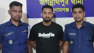 জগন্নাথপুরে অপারেশন ডেভিল হান্ট অভিযানে ছাত্রলীগ নেতা গ্রেপ্তার