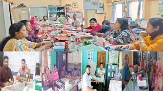 সিলেটে ক্লাস ফেলে কর্মবিরতীতে প্রাথমিকের শিক্ষকরা