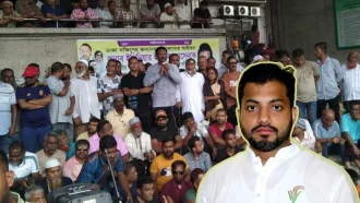 বৃষ্টিতে নগরভবনে ইশরাক সমর্থকদের অবস্থান, উপদেষ্টা আসিফের পদত্যাগ দাবি