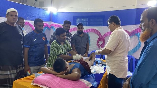 বিয়ানীবাজারে গোলাবশাহ যুব সংঘের উদ্যোগে ফ্রি খৎনা ক্যাম্প সম্পন্ন