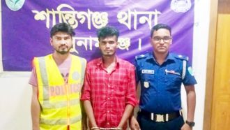 শান্তিগঞ্জে সাজা প্রাপ্ত পলাতক আসামি গ্রেফতার