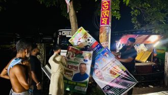 মৌলভীবাজারে সম্মেলন শেষে পোস্টার-ব্যানার সরালেন বিএনপি নেতাকর্মীরা ​​​​​​