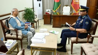 প্রধান উপদেষ্টার সঙ্গে বিমান বাহিনী প্রধানের সাক্ষাৎ