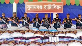 সুনামগঞ্জে দেড় কোটি টাকার পণ্য জব্দ