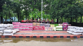 সিলেটে জব্দ আড়াই কোটি টাকার চোরাচালানে শাড়ি-ক্রিম-মাদক সবই আছে