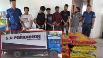 সিলেটে কাভার্ড ভ্যানের লুন্ঠিত মাল উদ্ধার, গ্রেপ্তা র ৬ ডাকাত