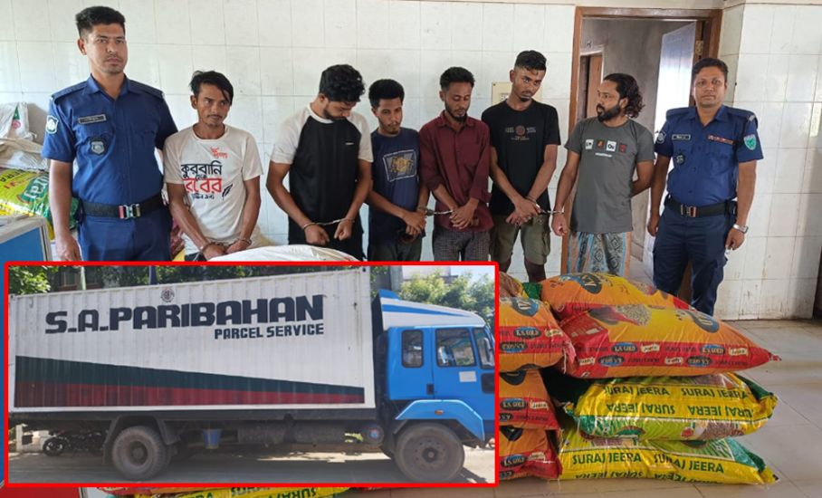 সিলেটে কাভার্ড ভ্যানের লুন্ঠিত মাল উদ্ধার, গ্রেপ্তা র ৬ ডাকাত