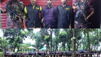 সিলেটে দলবেঁধে বিজিবির উপর হামলা : আটক ১ চোরাকারবারী, উদ্ধার ২ কোটি টাকার গরু