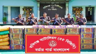 হবিগঞ্জে জব্দ ৭৪ লক্ষাধিক টাকার অবৈধ পণ্য