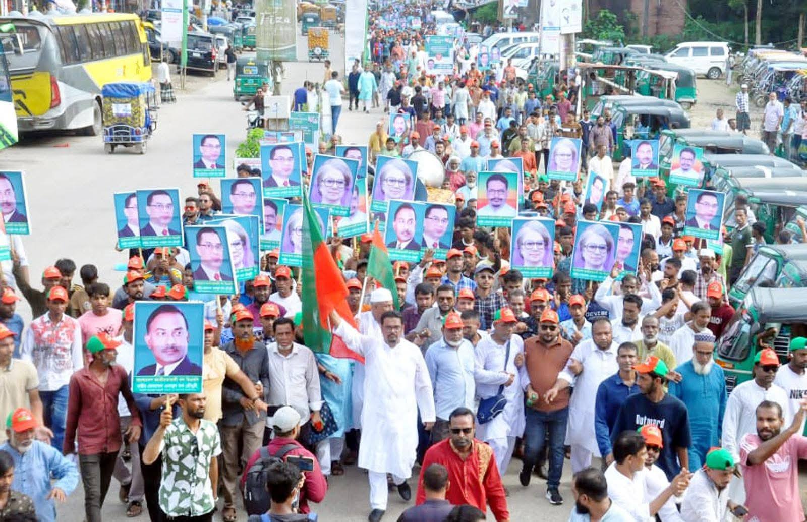 বিয়ানীবাজারে বিএনপি অঙ্গ-সংগঠনের বিশাল প্রচার মিছিল ও লিফলেট বিতরণ