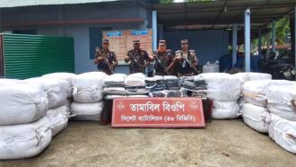 সিলেট সীমান্তে ধরা পড়লো ২ কোটি টাকার চালান