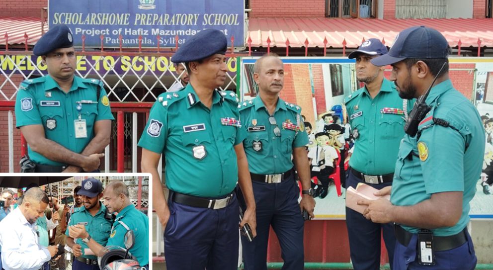 সিলেটে অবৈধ যানবাহনের বিরুদ্ধে অ্যাকশনে পুলিশ