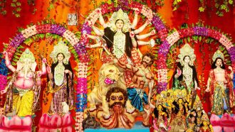 বিয়ানীবাজারে ৫২টি মণ্ডপে চলছে দুর্গাপূজা, ব্যাপক নিরাপত্তা