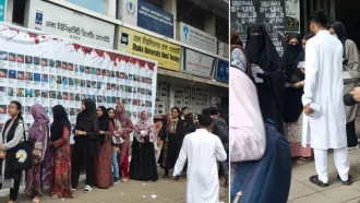 ভোটার লাইনে প্রচারণায় প্রার্থীরা, ভোটারদের ভোগান্তি